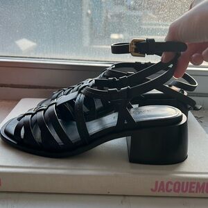 Perfect Spring See by Chloe Fisherman Sandal Block Heels